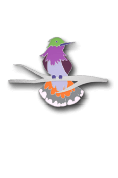 Hummingbird Enamel Pin