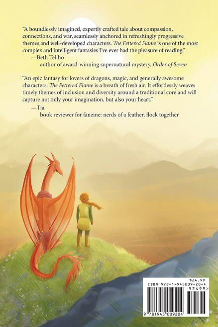 The Fettered Flame Back Cover